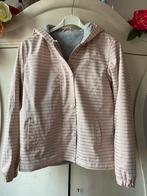 Tussenjas regenjas roze met strepen 158-164, Ophalen of Verzenden, Zo goed als nieuw, Meisje, Jas