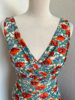 King Louie maat L bloemen rozen zomer jurk 2990, Maat 42/44 (L), Oranje, Ophalen of Verzenden, Zo goed als nieuw