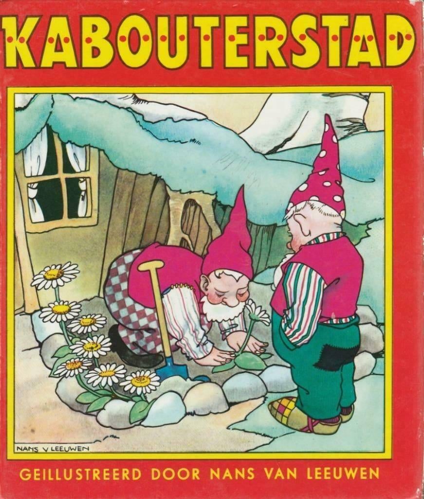Kabouterstad - Geillustreerd door Nans van Leeuwen"", Boeken, Kinderboeken | Kleuters, Fictie algemeen, Jongen of Meisje, Zo goed als nieuw