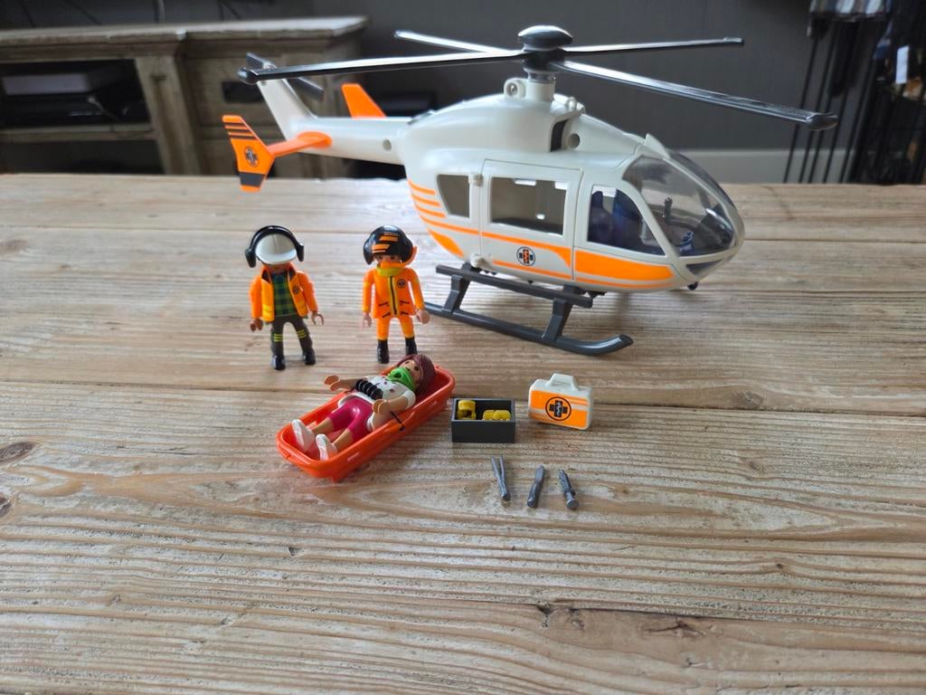 Playmobil Traumahelikopter helikopter, Ophalen of Verzenden, Zo goed als nieuw, Complete set