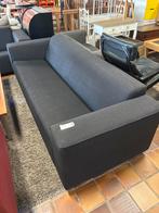 Strakke antraciet 3-zits bank, Ophalen, Gebruikt, Driepersoons, 75 tot 100 cm