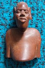 Vintage West-Afrikaanse buste, ca. 13 cm hoog, Minder dan 20 cm, Buste, Ophalen of Verzenden, Handgemaakt
