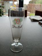 Grolsch glas. Joffer logo 3 dubbeldruk, Ophalen of Verzenden, Glas of Glazen, Grolsch