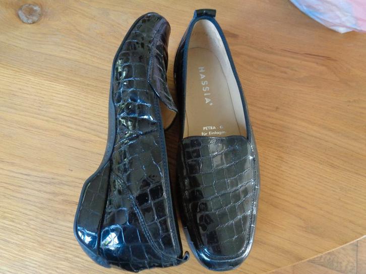 Hassia lak/leren  instappers:mt ( 37.5/4.5), Kleding | Dames, Schoenen, Nieuw, Instappers, Zwart, Ophalen of Verzenden