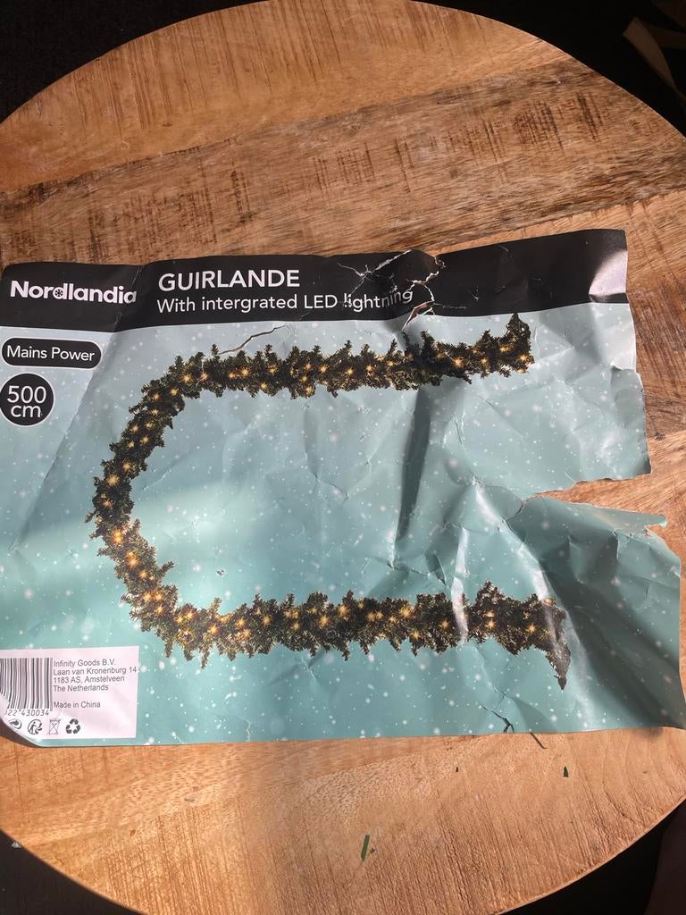 Guirlande 500. M met lichtjes, Ophalen of Verzenden