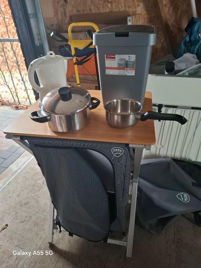 defa kooktafel, Ophalen, Gebruikt, Campingkast