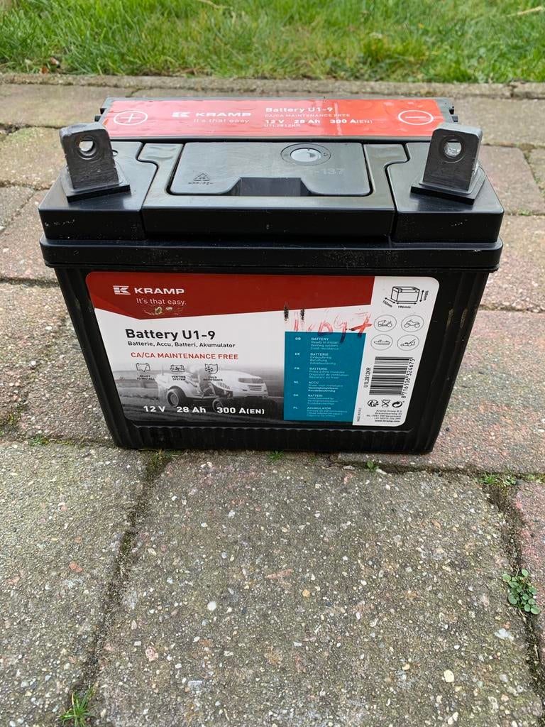 Kramp Start Accu U1-9 12V 28Ah 300A(EN), Ophalen, Gebruikt, Universele onderdelen