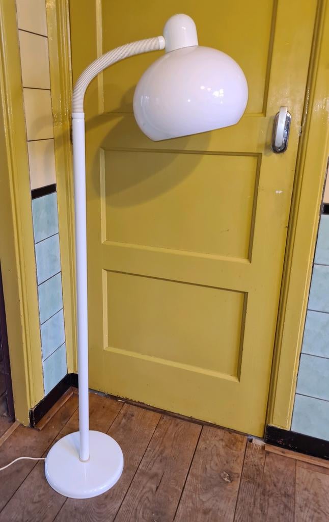 Vintage mushroom bollamp vloerlamp type Dijkstra, Ophalen, Gebruikt, 100 tot 150 cm, Jaren 70 retro