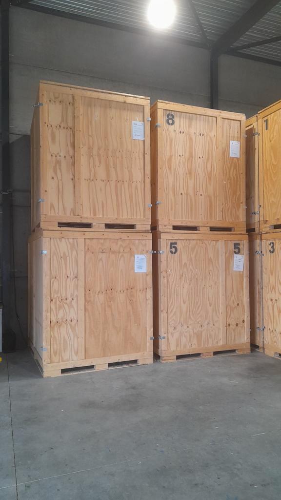 verhuiskisten,  transportboxen, opslagkisten, Doe-het-zelf en Verbouw, Kratten en Dozen, Gebruikt, Bak of Kist, 100 cm of meer