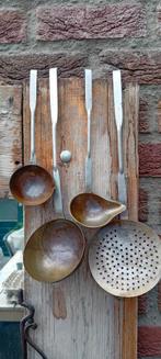 Vintage koperen serveer/opschep set, Ophalen of Verzenden