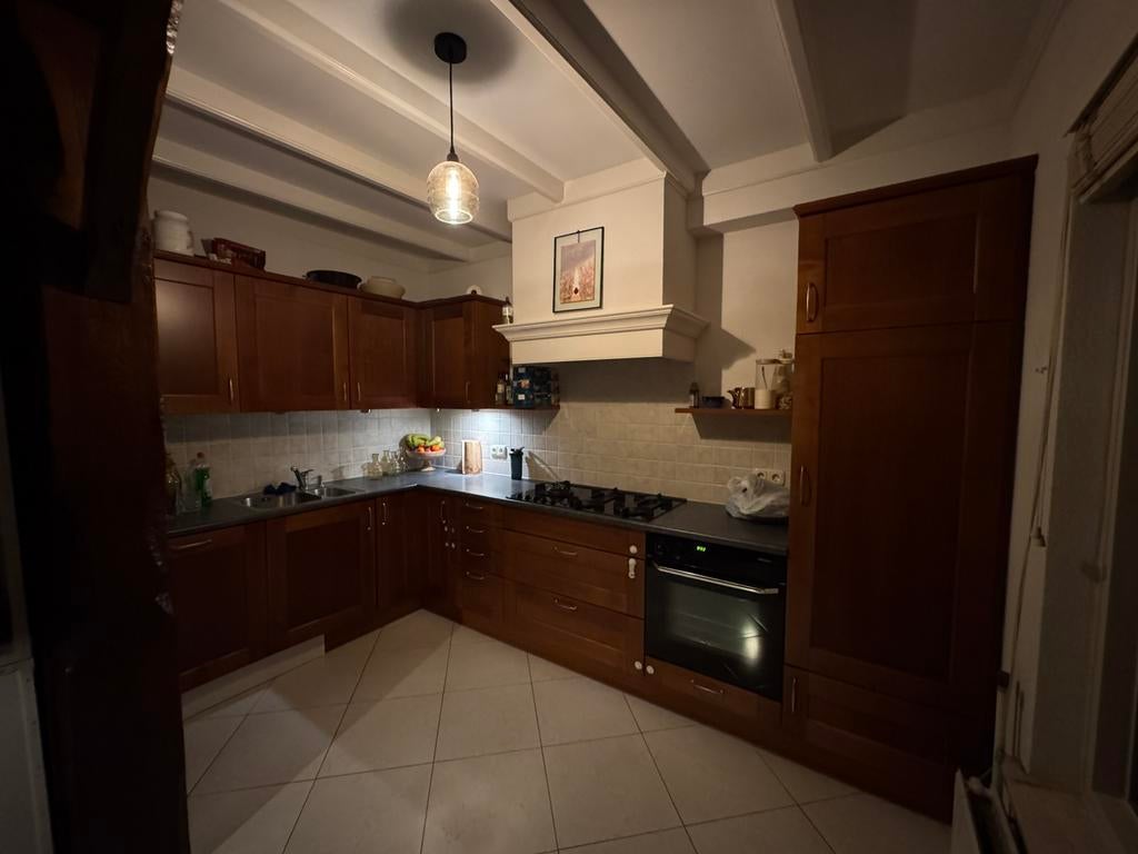 Een echte Lodder keuken, Ophalen, Gebruikt, Bruin, Hoekkeuken