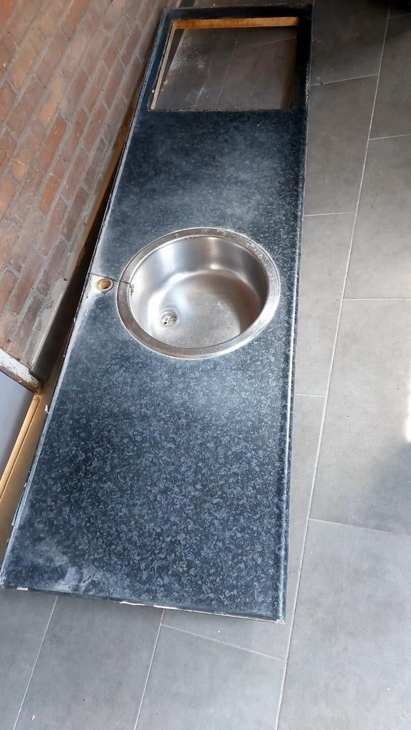 Keukenblad met wasbak gratis, Huis en Inrichting, Ophalen, 50 tot 75 cm, 200 cm of meer, Minder dan 100 cm