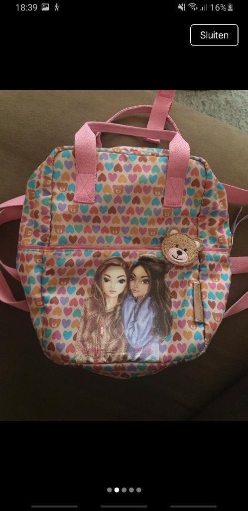 Rugtas Topmodel, Kinderen en Baby's, Kindermode-accessoires, Ophalen of Verzenden, Gebruikt