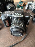 3 Fotocamera's: Nikon F-401s, Canon en Pentax, Audio, Tv en Foto, Fotocamera's Analoog, Ophalen, Gebruikt, Spiegelreflex, Nikon
