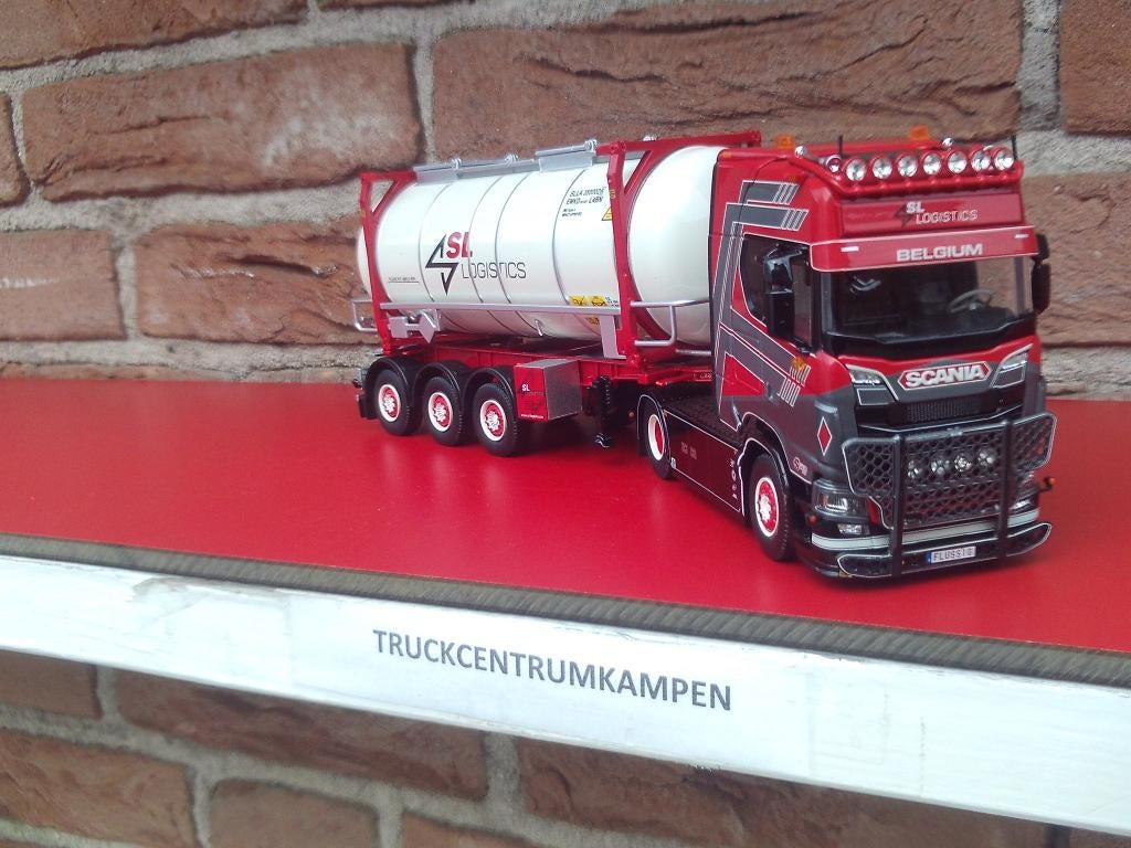 Tekno  Scania  S 530  V8  van  SL  Logistics., Ophalen of Verzenden, Nieuw, Bus of Vrachtwagen, Tekno
