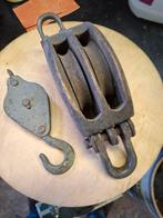 Vintage lier en takel, Ophalen, Gebruikt, Handmatig