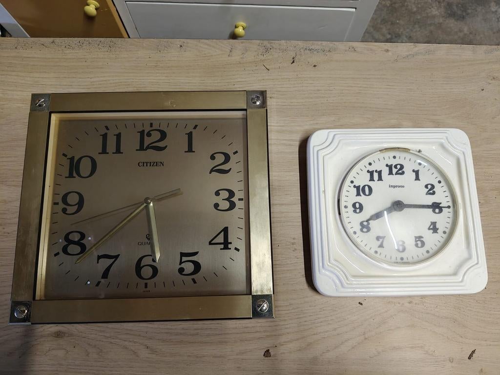 Vintage wand / keukenklok, Ophalen