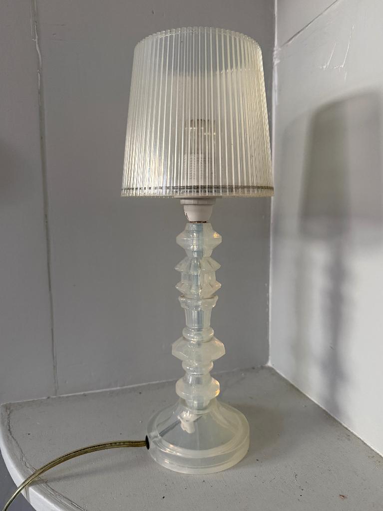 Vintage tafellamp, kunststof / plexiglas Italy, Ophalen