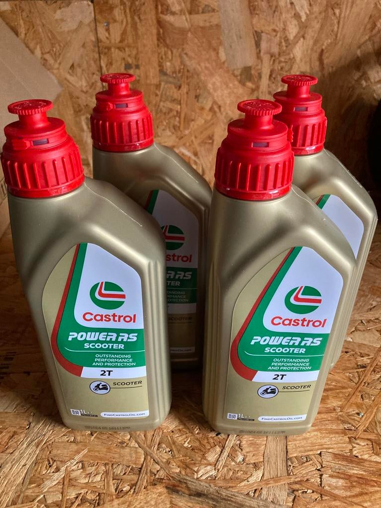 4x Castrol Power RS scooter 2T 1 liter, Ophalen of Verzenden, Nieuw, Overige typen