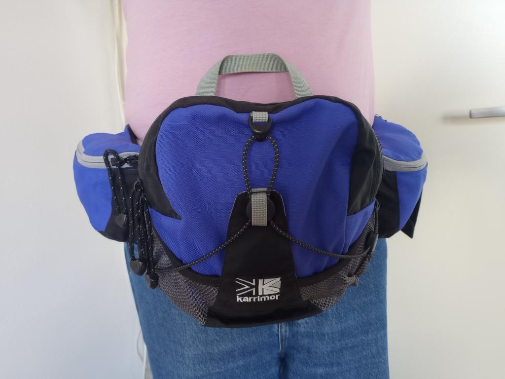 Heuptas, merk Karrimor, blauw, Ophalen of Verzenden, Gebruikt