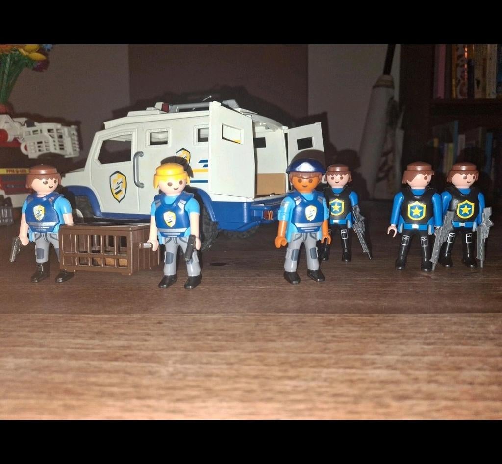 Playmobil Geldtransport met Politiefiguren, Ophalen of Verzenden, Gebruikt, Los playmobil