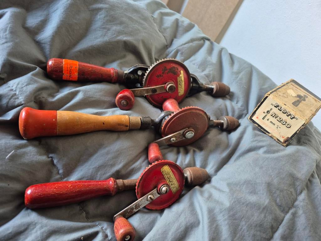 Set oude handboren FLOTT – kleine compleet met doos, Ophalen of Verzenden