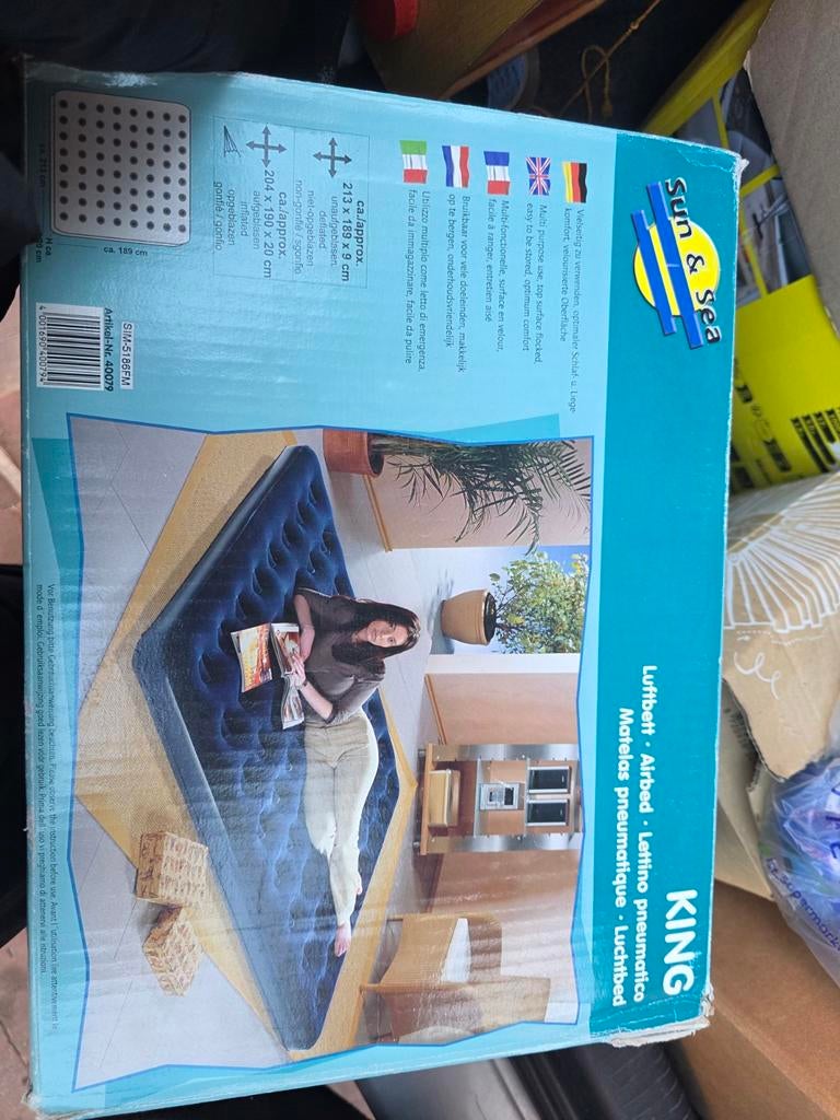 Sun & Sea King luchtbed, Caravans en Kamperen, Luchtbedden, Ophalen of Verzenden