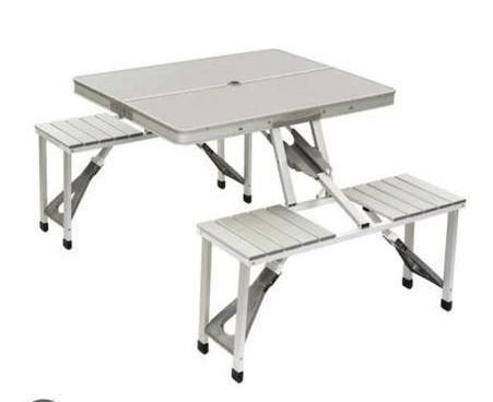 Inklapbare Aluminium Picknicktafel voor Caravan/Camping, Caravans en Kamperen, Ophalen