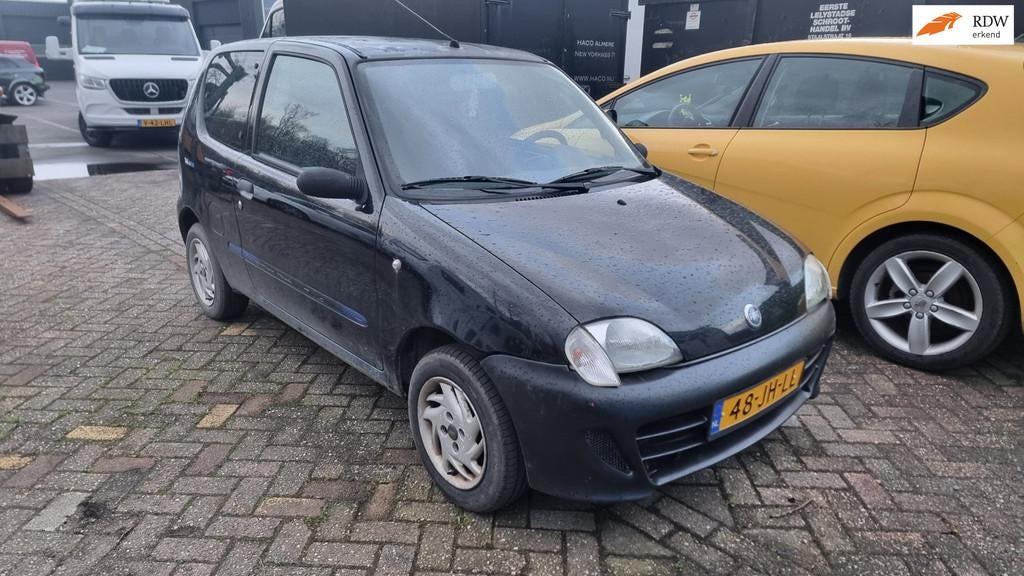 Fiat Seicento 1.1 Sporting Nwe APK, Voorwielaandrijving, Zwart, Origineel Nederlands, Handgeschakeld