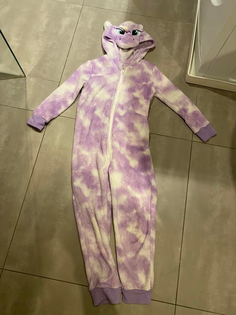 Eenhoorn onesie maat 110-116, Ophalen of Verzenden, Zo goed als nieuw, Meisje, Nacht- of Onderkleding