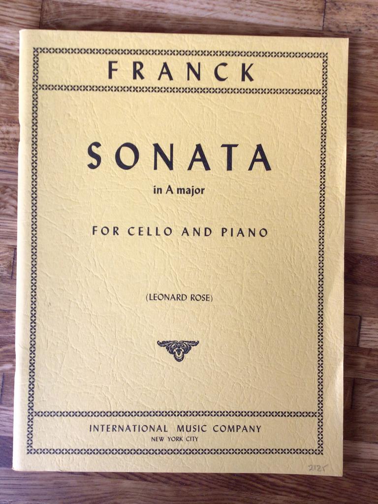 Franck, sonaten in a majeur, voor cello en piano, Cello, Klassiek, Nieuw, Ophalen of Verzenden