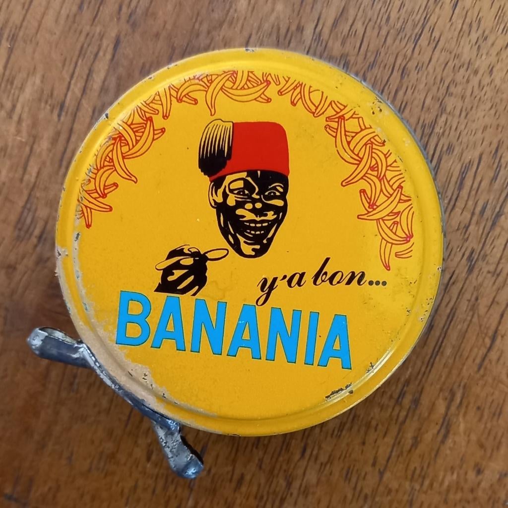 Klein Frans blikje Banania, Verzenden, Gebruikt, Overige, Overige merken