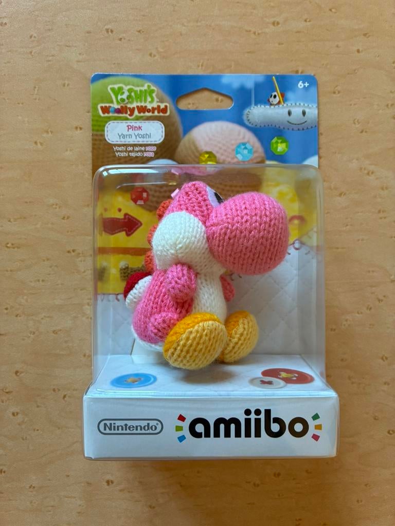 Amiibo - Yoshi Woolly World - Pink - Yarn Yoshi - NIEUW, Ophalen, Nieuw