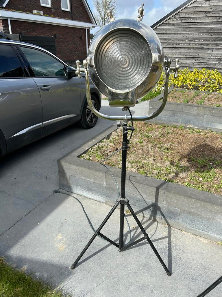 Set van 2 Retro Studio Lampen op Statief, Ophalen, Metaal, Minder dan 50 cm