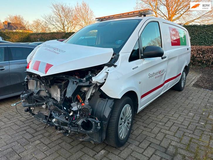 Mercedes-Benz EVito Lang 66 kWh, Aluca Kisten, Accu/Motor OK, Auto diversen, Schadeauto's, Mercedes-Benz, Automaat, Elektrisch