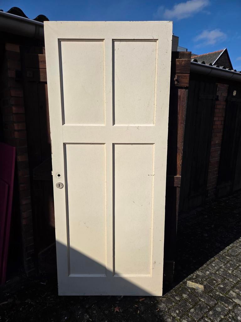 2 paneeldeuren uit jaren 30 huis, Ophalen, Gebruikt, Binnendeur, 200 tot 215 cm