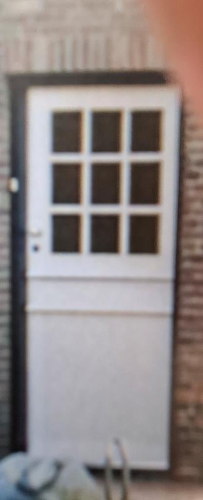 Voordeur, hout 2 delen, Ophalen, Hout, Buitendeur