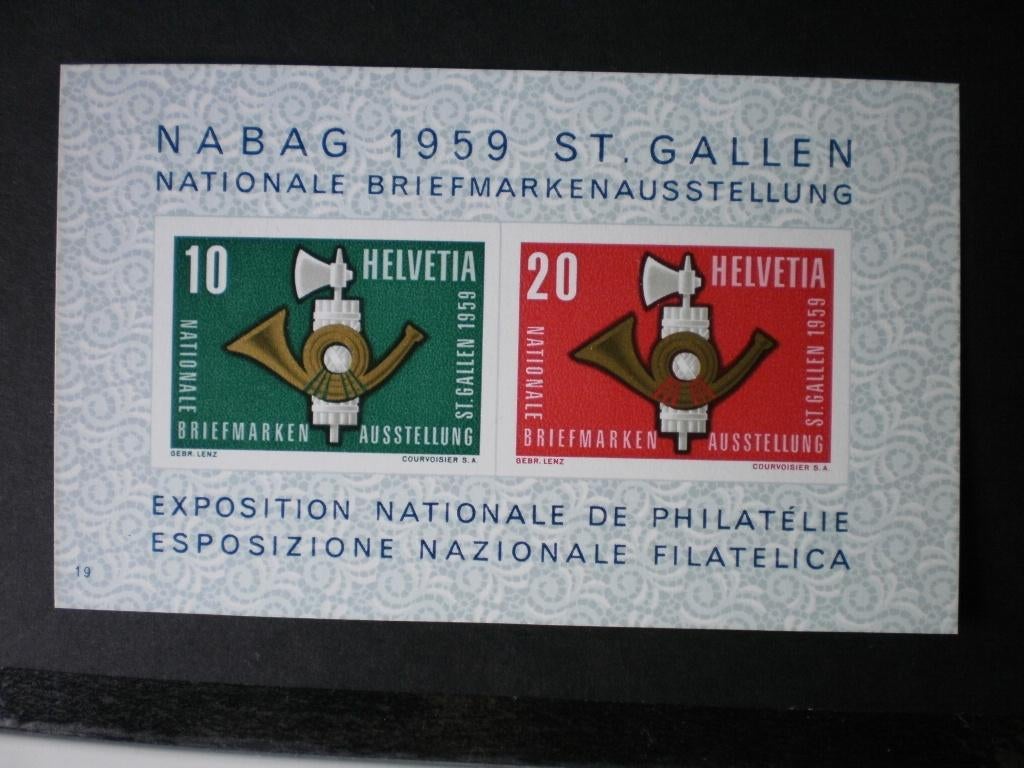 Zwitserland- Postfris- Blok, Verzenden, Postfris