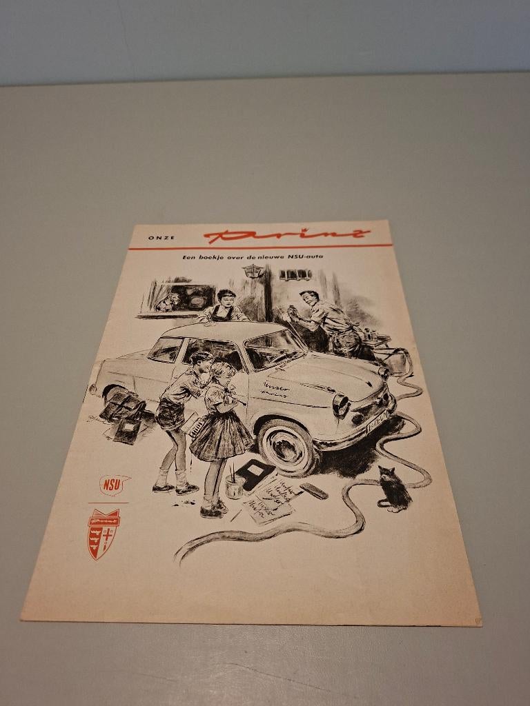 TIJDSCHRIFT/FOLDER NSU PRINZ ca. 1958, Ophalen of Verzenden, Gelezen, Overige merken