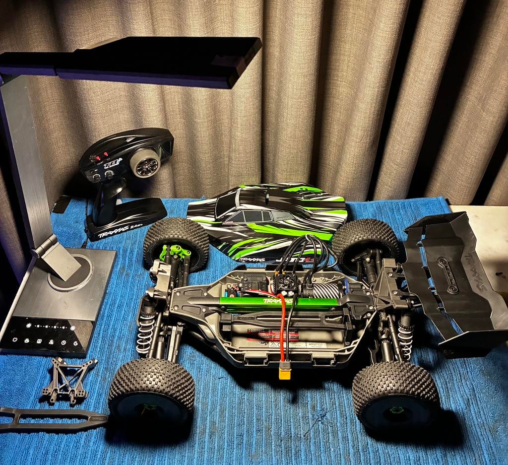 Traxxas jato 4s hobbywing, Ophalen of Verzenden, Zo goed als nieuw, Overige schalen, Auto offroad