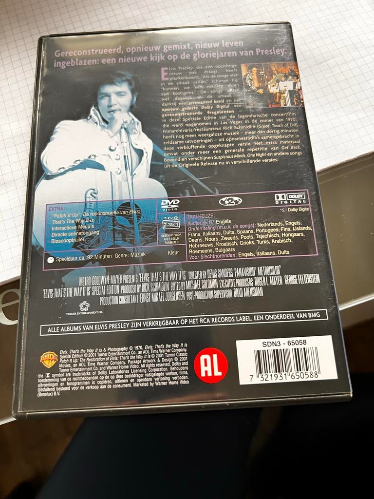 Elvis: That's The Way It Is - Special Edition DVD, Alle leeftijden, Ophalen of Verzenden, Zo goed als nieuw, Muziek en Concerten