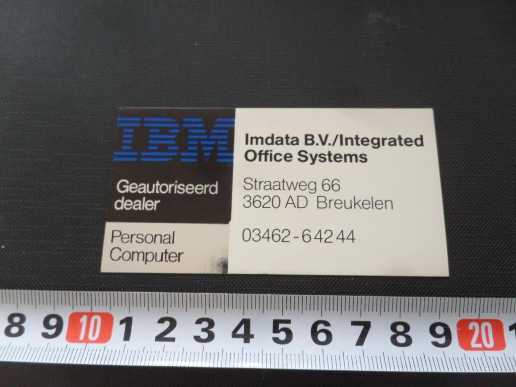 sticker breukelen computers IBM imdata bv straatweg 66, Ophalen, Zo goed als nieuw