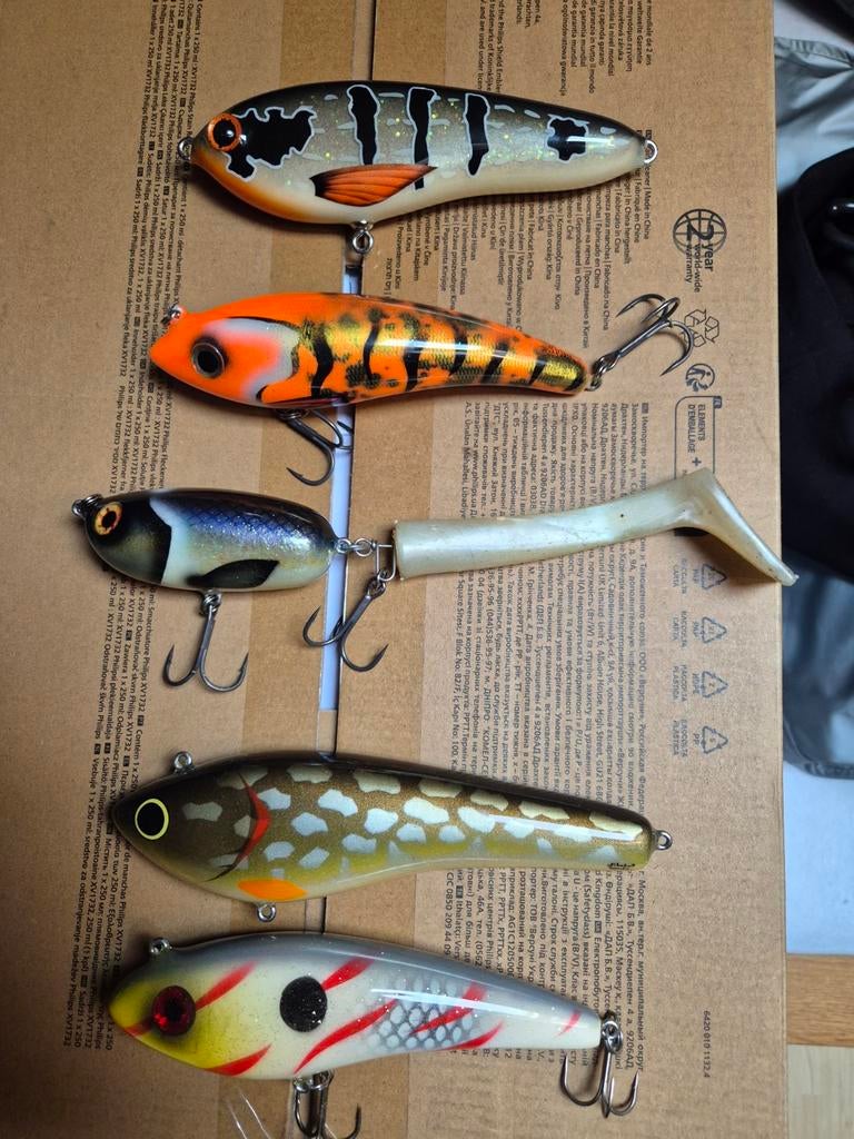 Setje handbouw jerkbaits, Ophalen of Verzenden, Zo goed als nieuw, Overige typen