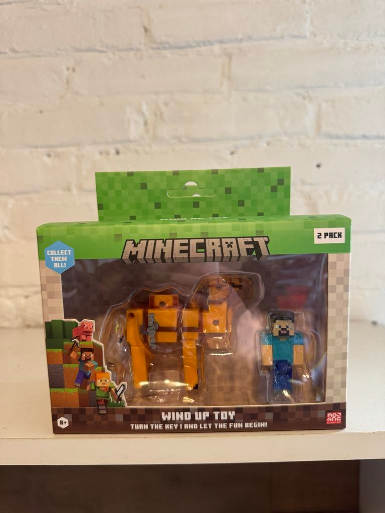 Minecraft Wind-Up Toy 2-Pack: Steve & kameel, Ophalen of Verzenden, Nieuw