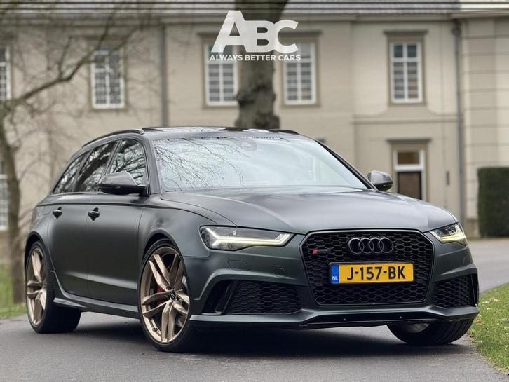 Audi RS6 Avant 4.0 TFSI RS 6 quattro Milltek (bj 2015), Auto's, Audi, Te koop, RS6, 360° camera, 4x4, ABS, Achteruitrijcamera