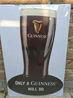 Zeldzaam reclamebord Guinness, Verzamelen, Ophalen of Verzenden, Nieuw, Reclamebord, Plaat of Schild, Overige merken