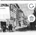 De fraaie bebouwing aan de Hogewoerd op een zonnige dag, Ophalen of Verzenden, Voor 1940, Zo goed als nieuw, Overige onderwerpen