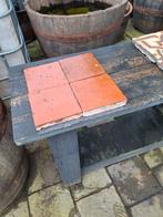 boerenplavuizen rood/bruin 1100 stuks, ca 120 jaar zie fo-om, Doe-het-zelf en Verbouw, Vloerdelen en Plavuizen, Ophalen, Gebruikt