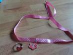 petshop ketting en ring met vogeltje, Ophalen of Verzenden, Zo goed als nieuw, Roze, Ketting