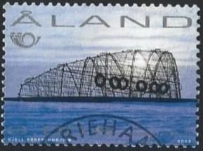 Aland SG 218 gebr. - 03-05-2002 - cat. 12,00 voor 1,20, Ophalen of Verzenden, Finland, Gestempeld